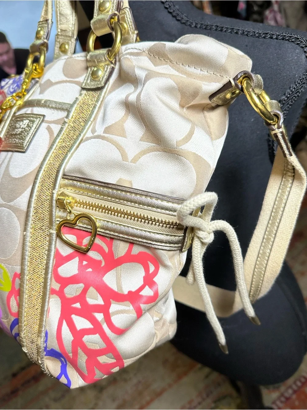 Coach Poppy Daisy Appliqué Signature Tote - Picture 7 of 16